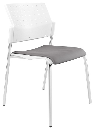 MOVIE Стул, каркас Хром, Пластик Белый ЦБ-00011150