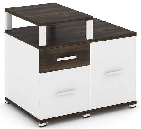 Тумба приставная сервисная с надставкой узкой. CN.TSR-002 B/W