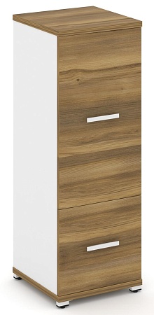 Шкаф одна узкая секция, 3 ниши (фасад ЛДСП, 1 ниша + фасад ЛДСП, 2 ниши) CN.STU-312 B/W