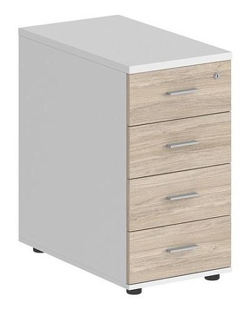 Тумба приставная с 4 ящ., с замком без топа SG.521