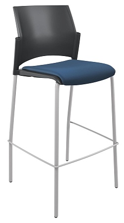 RESTART барный, каркас Серый, Пластик Черный ЦБ-00011297