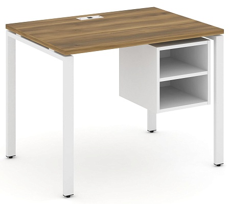 Стол рабочий с подвеснй тумбой с двумя открытыми нишами CN.SP-105