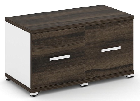 Шкаф две узкие секции, 1 ниша (2 фасада ЛДСП,  1 ниша) CN.STU-123 B/W