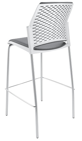 REWIND барный, каркас Хром, Пластик Белый ЦБ-00011264