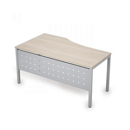 Стол криволинейный с экраном из металла правый 6МК.021