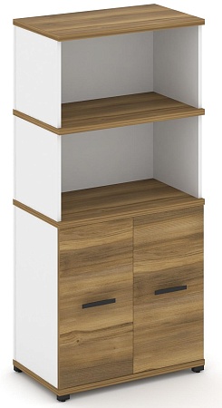 Распашной шкаф опорный/приставной с надставкой высокой CN.SOPR-004 B/W