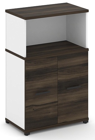 Распашной шкаф опорный/приставной с надставкой  низкой CN.SOPR-003 B/W