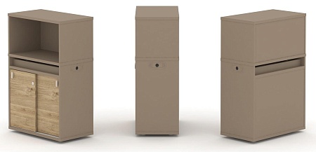 Набор №3. Тумба одиночная + низкая надставка ES.NB.1N-3