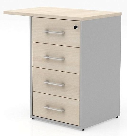 Тумба приставная с центральным замком топ 22 ТН524Т/1_ЗМ	+ТН520БК-22