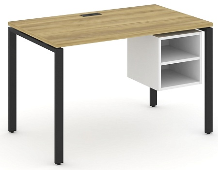 Стол рабочий с подвеснй тумбой с двумя открытыми нишами CN.SP-106