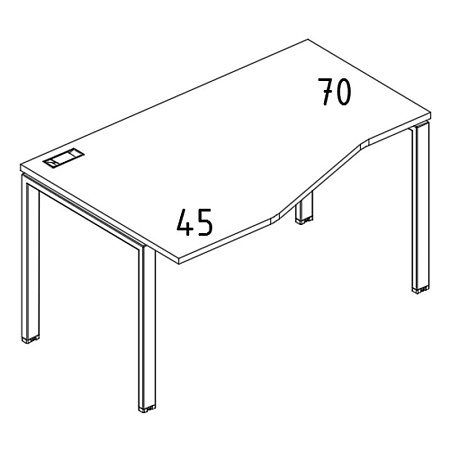 Стол эргономичный левый  А4 Б1 065L БП