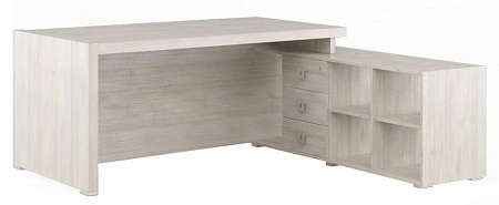 Стол письменный на опорной тумбе, правый SOL297111