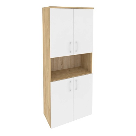 Шкаф высокий широкий (4 низких фасада ЛДСП) O.ST-1.5