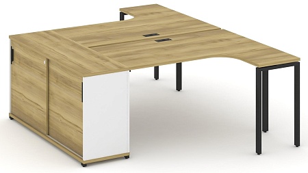 Рабочая станция с опорным стеллажом CN.DSA-217 B/W