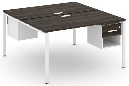 Рабочая станция двух сторонняя с подвесными тумбами на 2 места CN.DRS-119 B/W