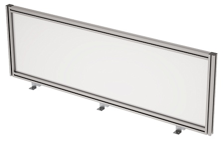 Барьер фронтальный в алюминевом профиле, вставка с...