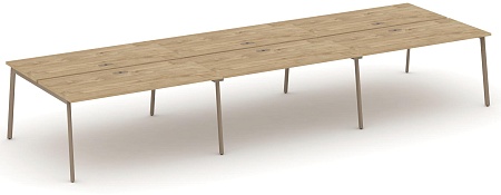 Рабочая станция на 6 мест с лючком ES.D.RS-6.4-LP