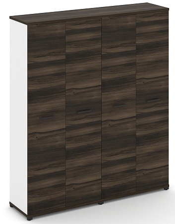 Шкаф две широкие секции, 5 ниш (4 фасада ЛДСП, 5 ниш) CN.STS-528 B/W