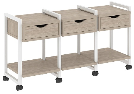 Тумба на колесных опорах наборная. Вариант №4 VR.L-TN-4.K