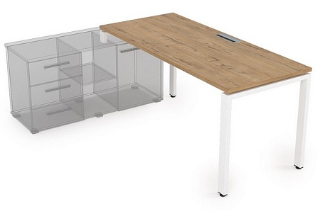 Стол рабочий, прямолинейный, левый СТЛ-П.974