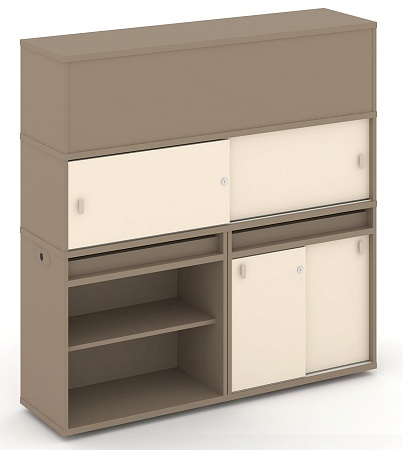 Набор №15. Тумба двойная + высокая надставка ES.NB.2V-15