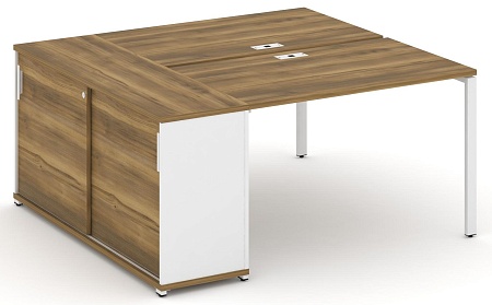 Рабочая станция с опорным шкафом купе CN.DRS-234 B/W