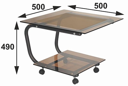 Журнальный столик Дуэт 9 (Черный)