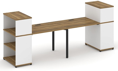 Рабочая станция с опорными стеллажами с надставкой низкой CN.ORS-209