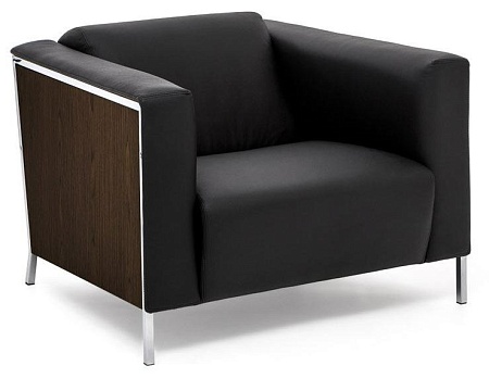 Кресло, кожа VISPO FLORE 1 DAKOTA black