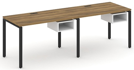 Рабочая станция односторонняя с подвесными тумбами на 2 места CN.ORS-102