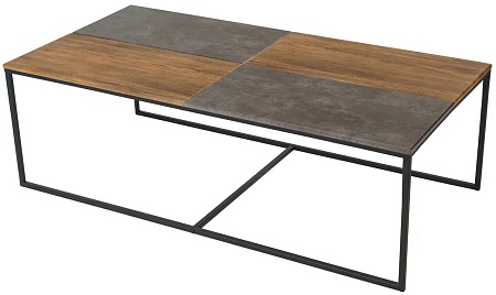 Журнальный столик Фьюжн (Дуб американский / серый ...