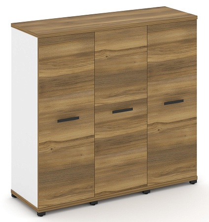 Шкаф три узкие секции, 3 ниши (3 фасада ЛДСП, 3 ниши) CN.STU-336 B/W