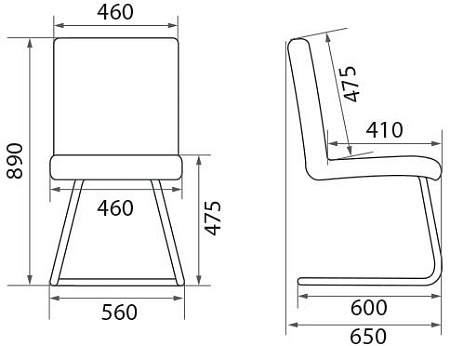 Конференц-кресло Muza CFs chrome 452370-01/V