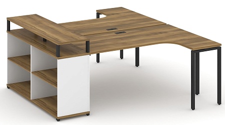 Рабочая станция с опорным стеллажом с верхним горизонтом CN.DSA-204