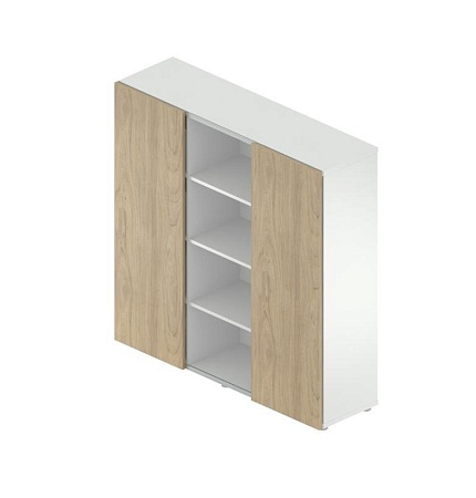 Стеллаж с дверьми-купе (ЛДСП) RP-87 (ЛДСП)