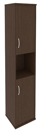 Шкаф высокий узкий правый (2 низкие двери ЛДСП) А.СУ-1.5 (R)