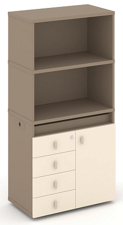 Набор №2. Тумба одиночная + высокая надставка ES.NB.1V-2