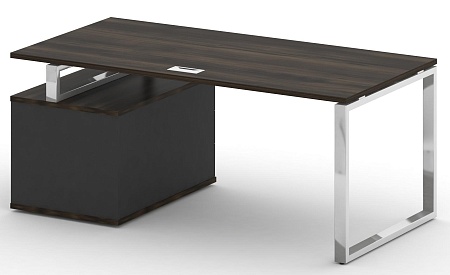 Стол руководителя с опорной тумбой, правый SK.SRT-180 (R)