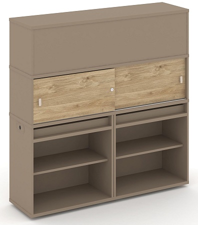 Набор №3. Тумба двойная + высокая надставка ES.NB.2V-3