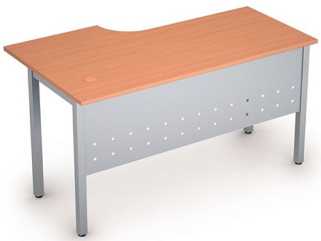 Стол на металлических опорах, экран металл 2МК.145R