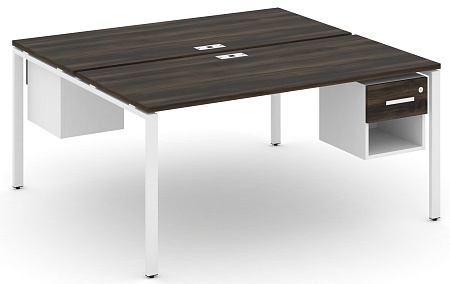 Рабочая станция двух сторонняя с подвесными тумбами на 2 места CN.DRS-120 B/W