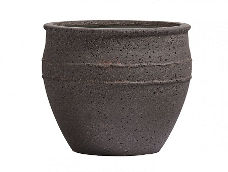 Кашпо Treez Ergo Nero Чаша Чёрный туф в-45 см, д-53 см
