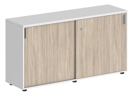 Шкаф купе низкий, с замком SG.701.WH.WH