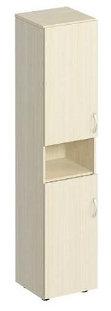 Шкаф для документов узкий 2-дверный с нишей К 384