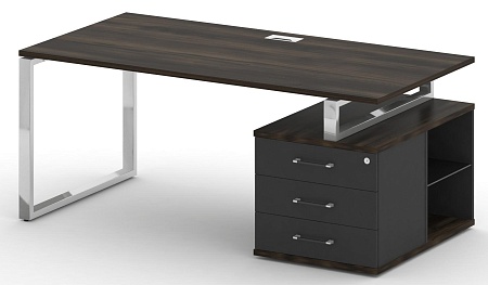 Стол руководителя с опорной тумбой, правый SK.SRT-180 (R)