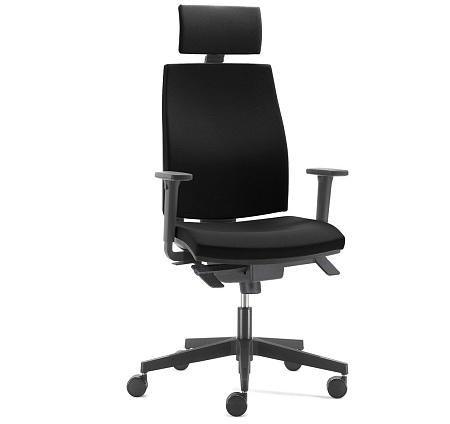 Кресло синх, 2D,черн, подг JOB 661 2D black MH YI386 headrest