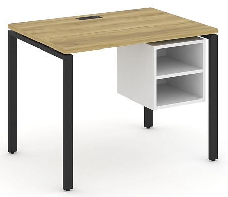 Стол рабочий с подвеснй тумбой с двумя открытыми нишами CN.SP-105