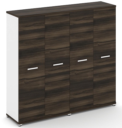 Шкаф две широкие секции, 4 ниши (4 фасада ЛДСП, 4 ниши) CN.STS-426 B/W