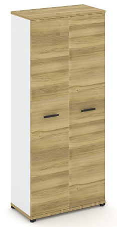 Шкаф одна широкая секция, 5 ниш (2 фасада ЛДСП,  5 ниш) CN.STS-518 B/W