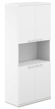 Шкаф 5 ур. 800 с нишей AG.220.WH.WH.WH.WH